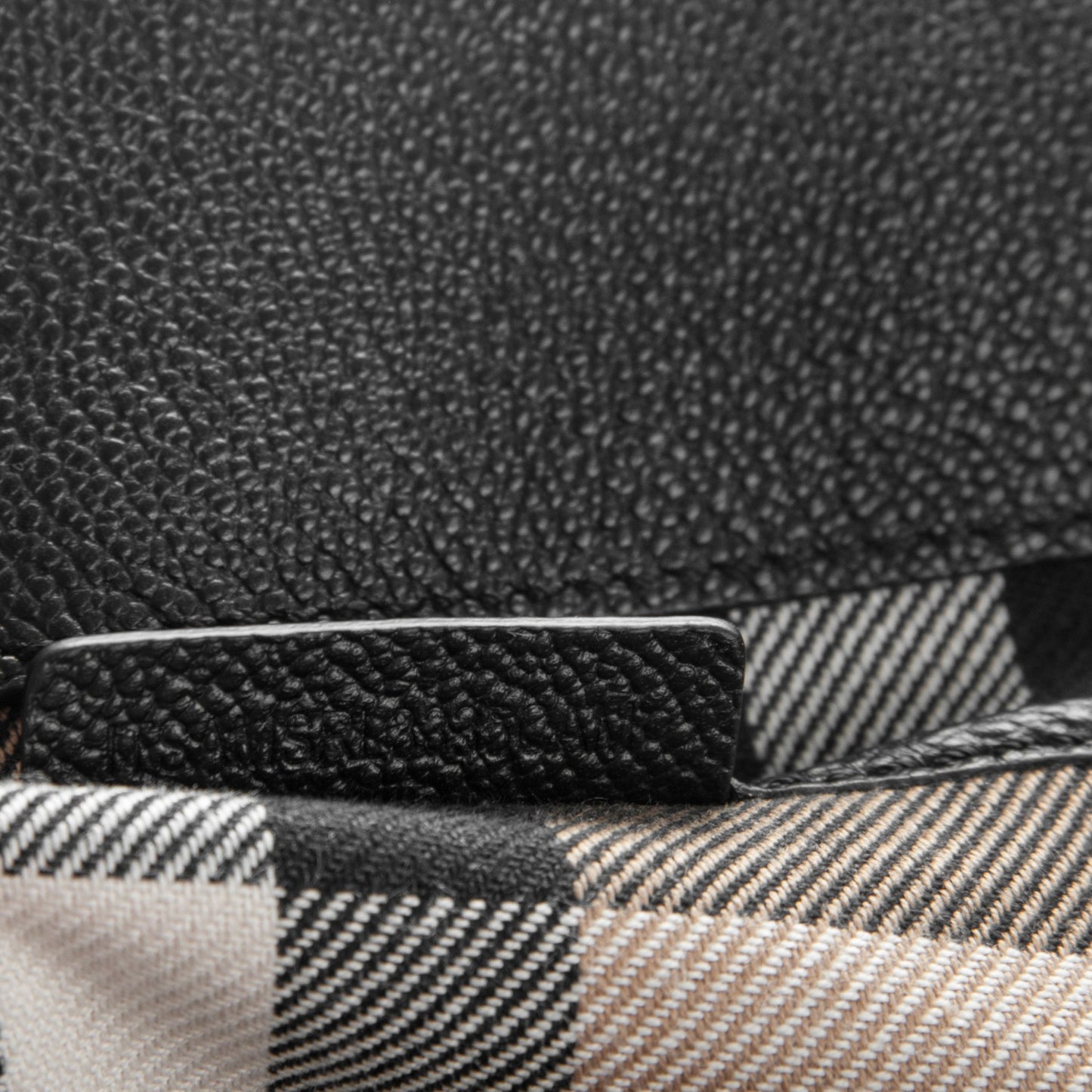 Soft Grain Calfskin Large Buckle Tote Black