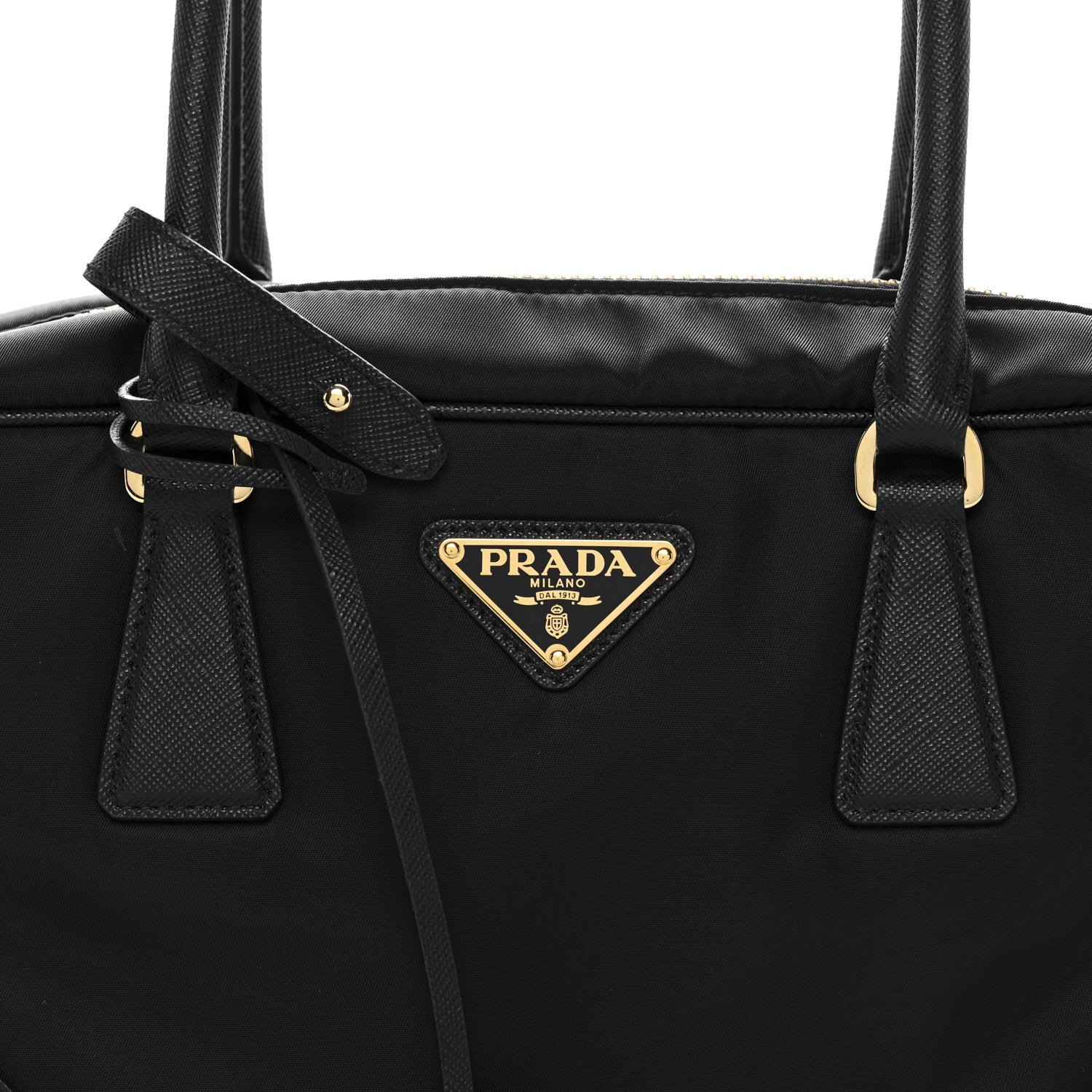 Prada Re-Nylon Saffiano Medium Re-Edition 1978 Two Handle Bag Black 8 of 13