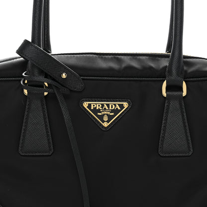 Prada Re-Nylon Saffiano Medium Re-Edition 1978 Two Handle Bag Black 8 of 13