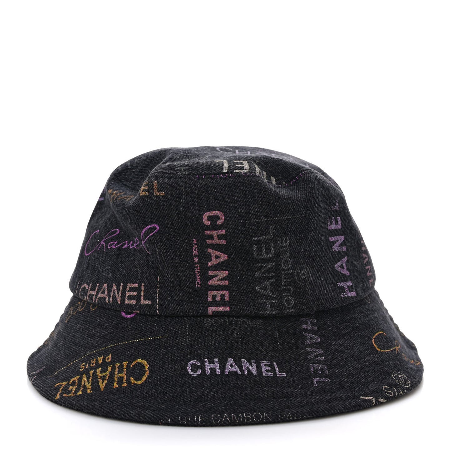 Denim Mood Cloche Bucket Hat M Black