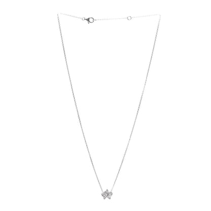Cartier 18K White Gold Diamond Caresse D'Orchidees Par Necklace 3 of 5