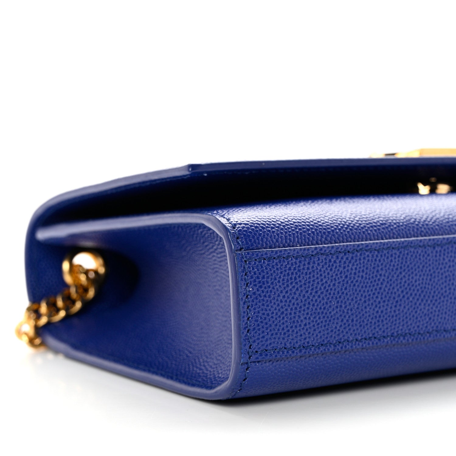 Saint Laurent Grain De Poudre Small Classic Monogram Kate Satchel Royal Blue 8 of 10
