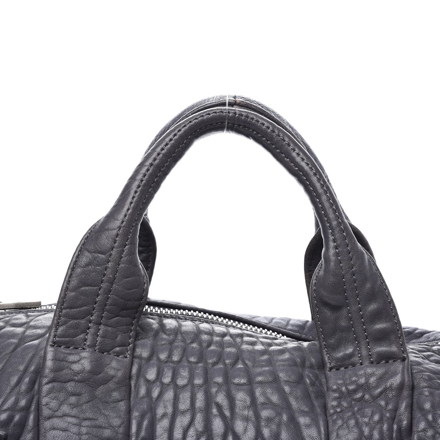 Alexander Wang Pebbled Lambskin Rocco Tundra Silver Hardware 10 of 10