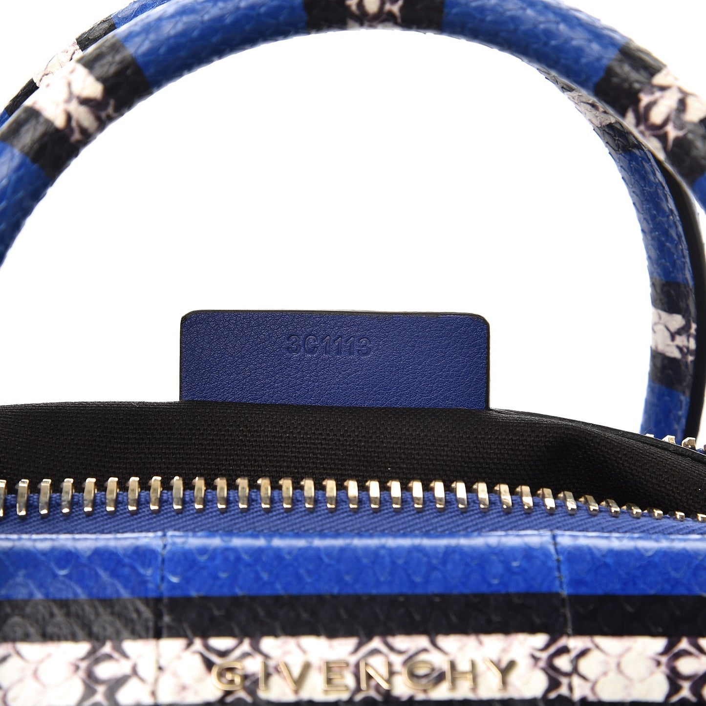 Calfskin Ayers Trim Medium Antigona Blue