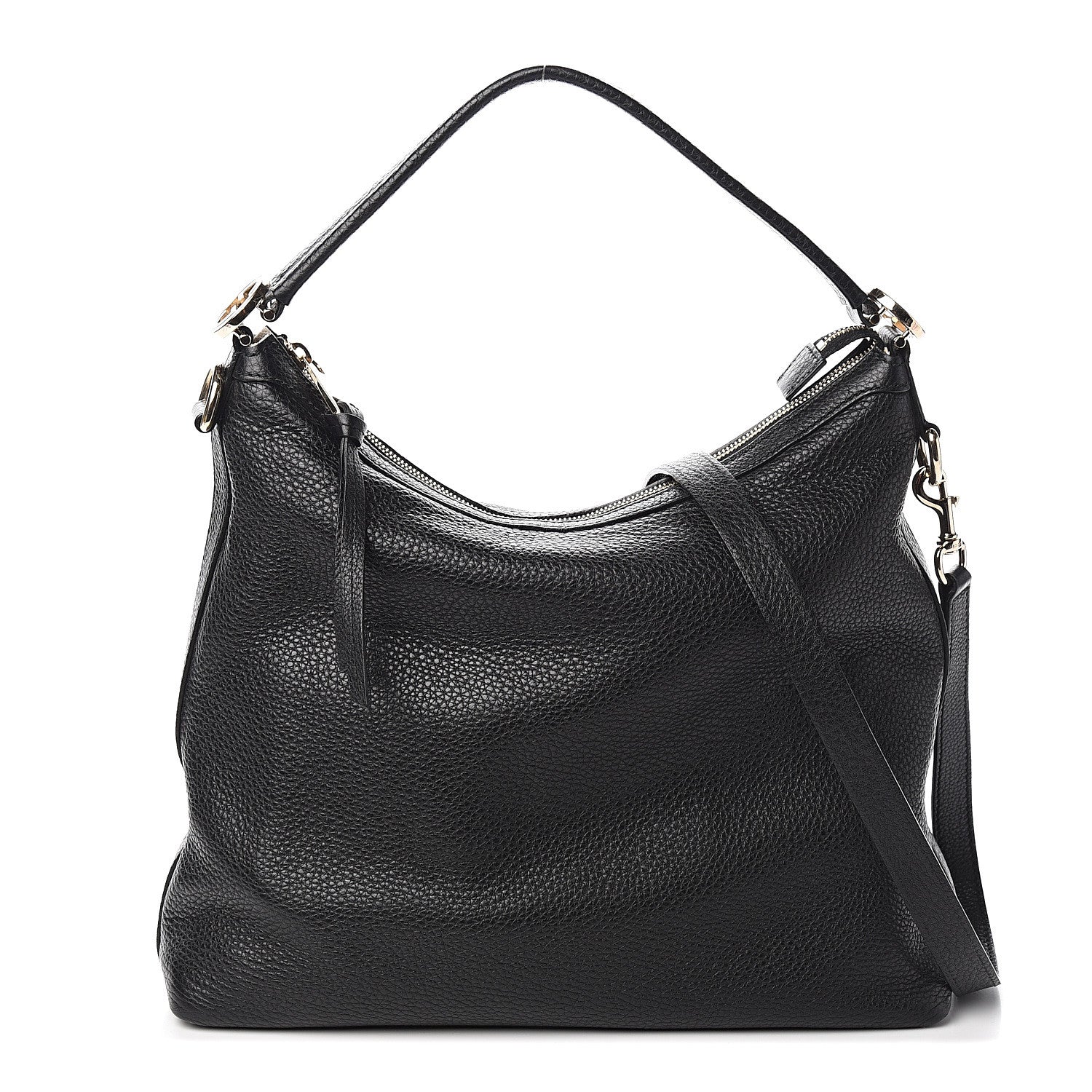 Gucci Pebbled Calfskin Small Miss GG Hobo Black 1 of 9