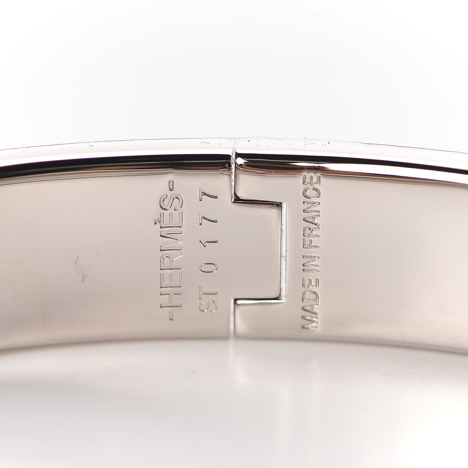Hermes Enamel Narrow Clic Clac H Bracelet PM Black 4 of 5