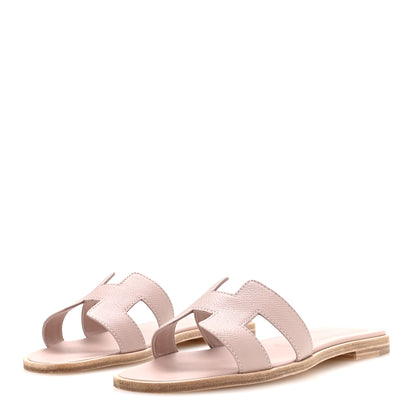 Hermes Epsom Oran Sandals 35.5 Beige Perlino 4 of 9