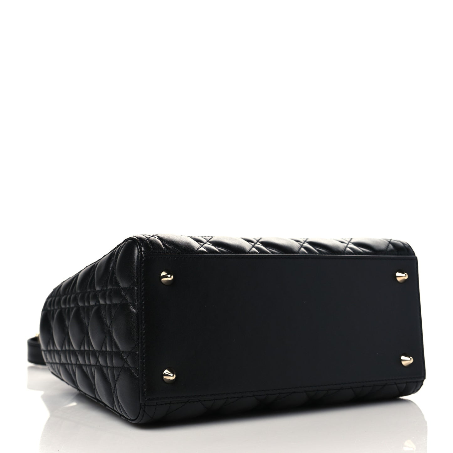 Lambskin Cannage Medium Lady Dior Black