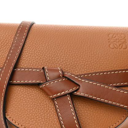 Loewe Grained Calfskin Mini Gate Crossbody Bag Caramel Pecan 7 of 9