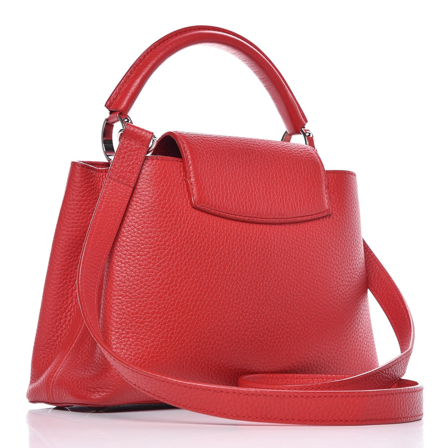 Louis Vuitton Taurillon Capucines BB Rubis 3 of 9