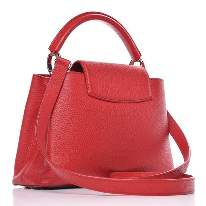 Louis Vuitton Taurillon Capucines BB Rubis 3 of 9