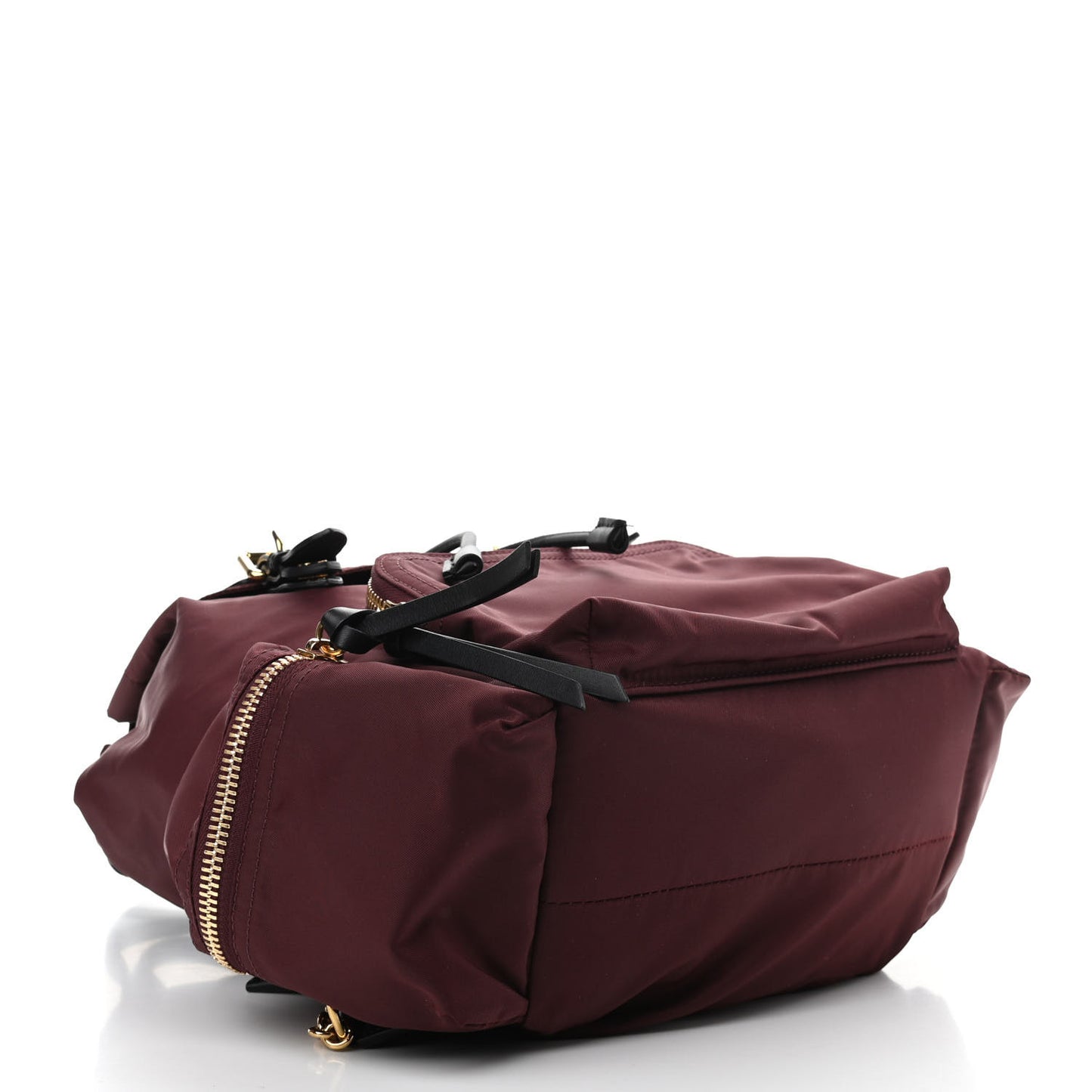 Nylon Medium Rucksack Backpack Burgundy Red