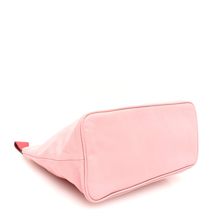Hermes Lambskin Swift Tohubohu Pouch MM Rose Sakura Vermillion 4 of 7