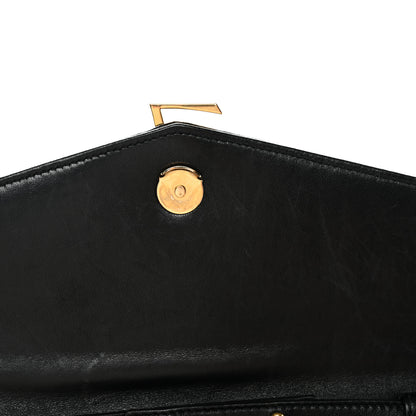 Saint Laurent Lambskin Matelasse Chevron Monogram Sulpice Chain Wallet Black 10 of 13