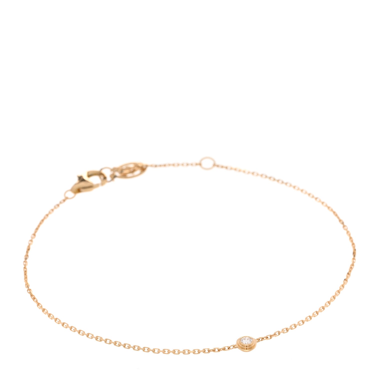 Cartier 18K Yellow Gold Diamond XS D'Amour Bracelet 1 of 3
