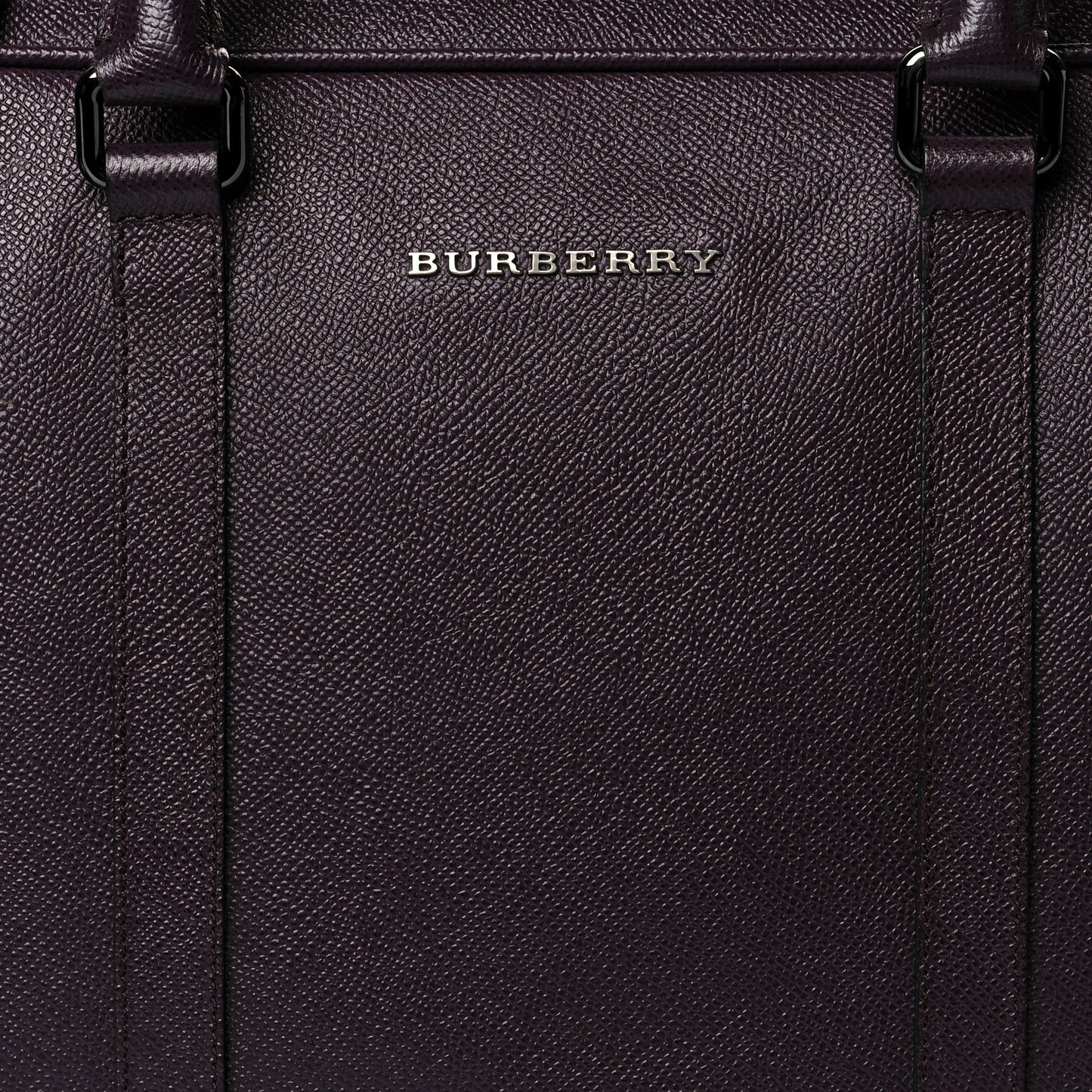 Textured Calfskin Small Newberg Briefcase Burgundy