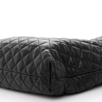 Saint Laurent Lambskin Quilted Maxi Icare Shopping Tote Black 10 of 10