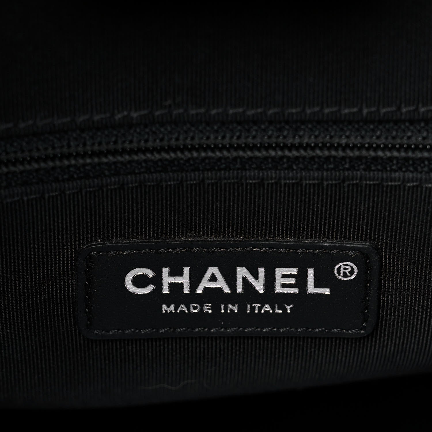 Chanel Calfskin Chain 20s Signature Tote Black 5 of 10