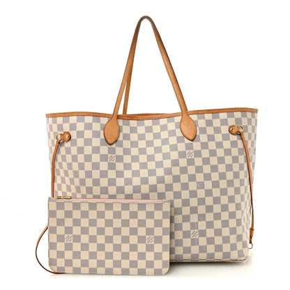 Louis Vuitton Damier Azur Neo Neverfull GM Rose Ballerine 3 of 16
