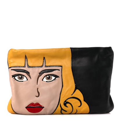 Prada Nappa Pop Girl Zip Pouch Black 1 of 13