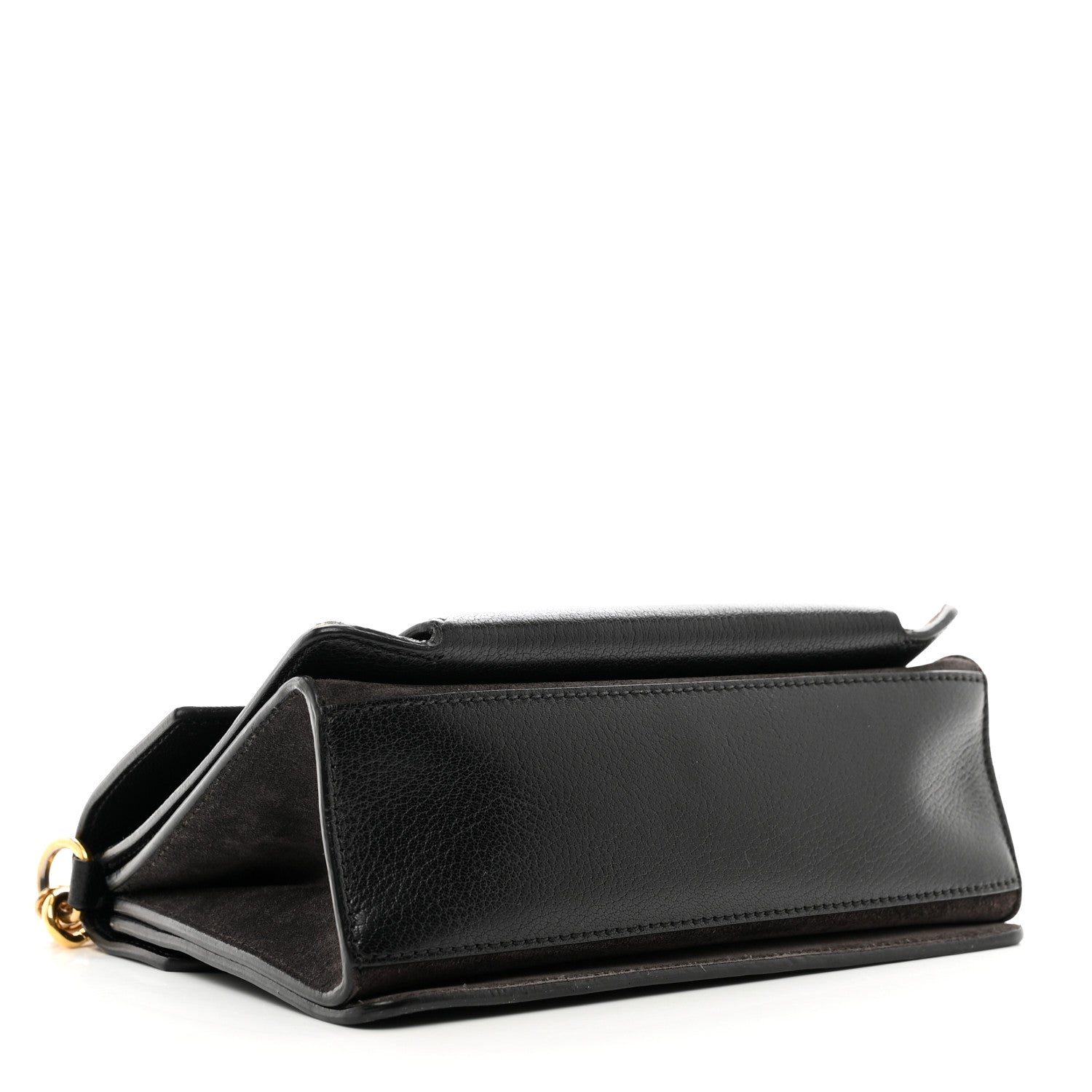 Givenchy Goatskin Suede Small GV3 Shoulder Bag Black 4 of 13