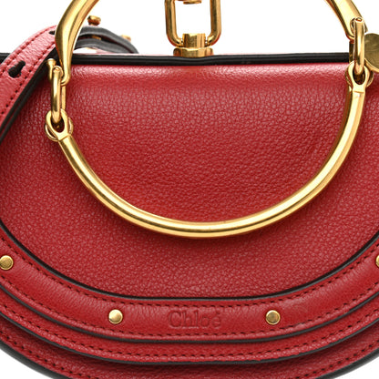 Chloe Calfskin Small Nile Bracelet Minaudiere Bag Dahlia Red 7 of 8