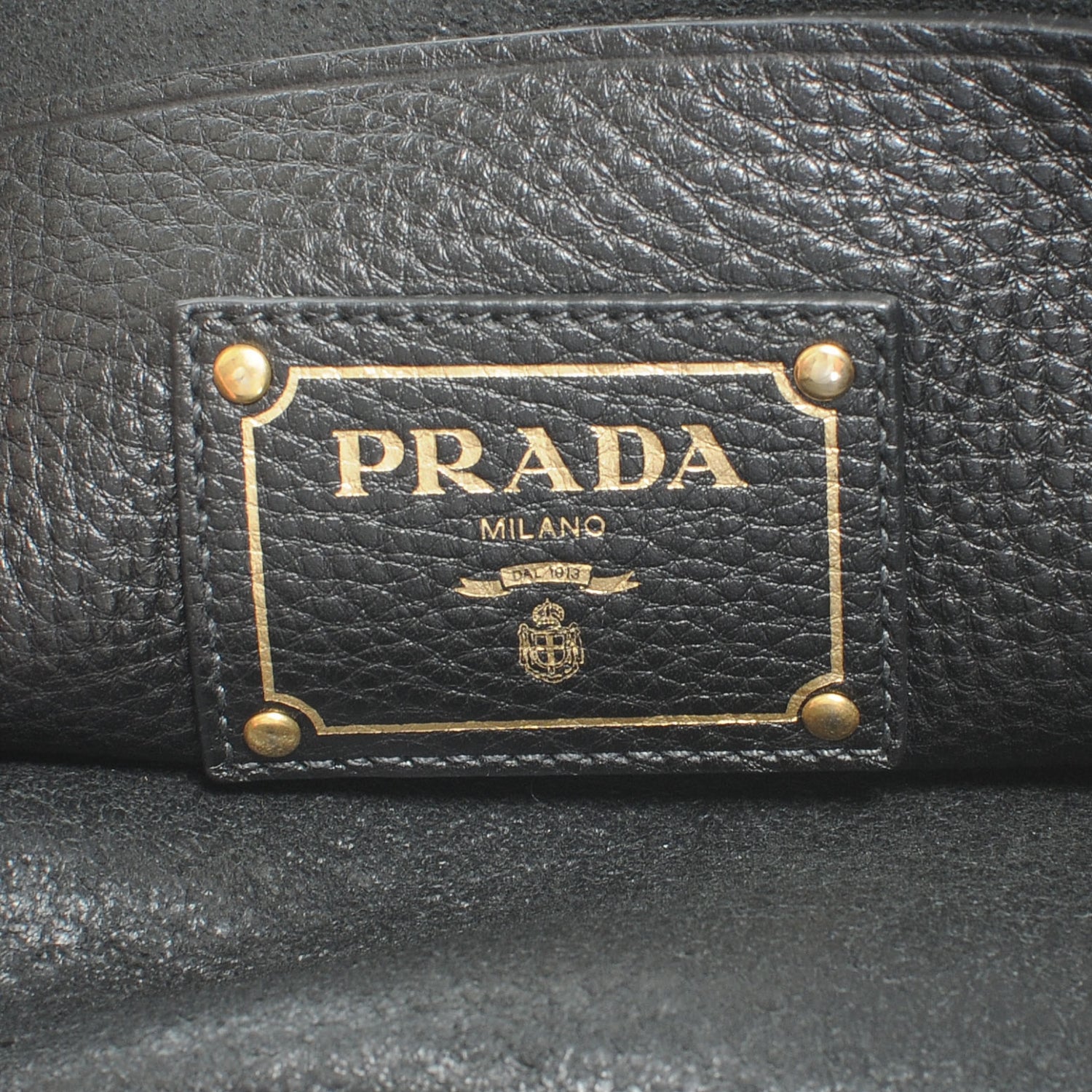 Prada Vitello Daino Shoulder Bag Black 16 of 18