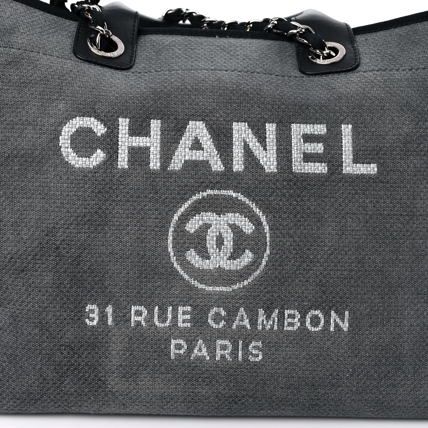 Canvas Medium Deauville Tote Grey