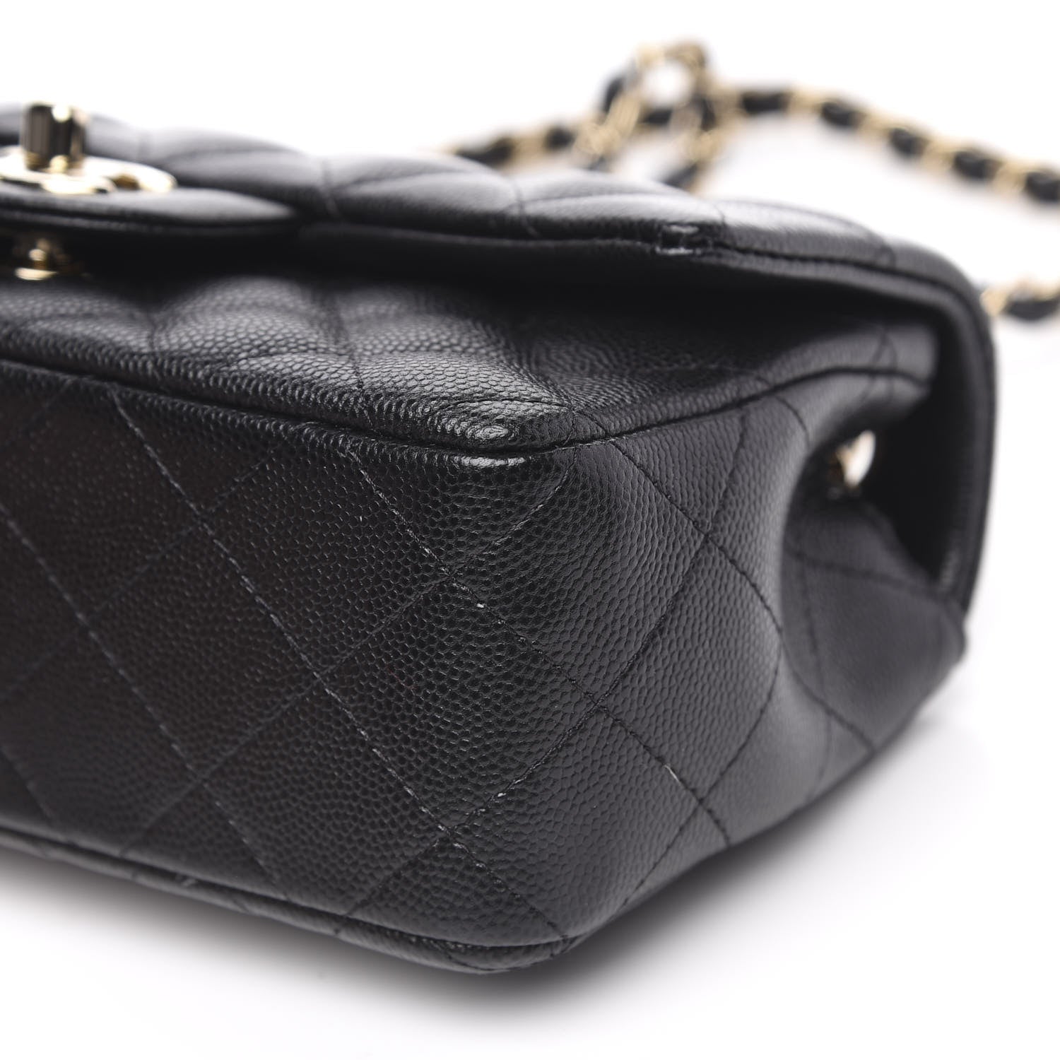 Chanel Caviar Quilted Mini Rectangular Flap Black 9 of 10