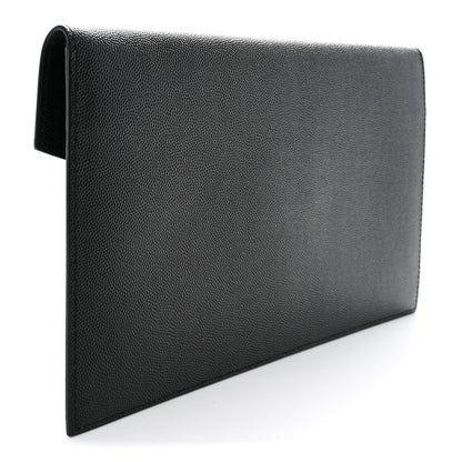 Saint Laurent Grain De Poudre Uptown Pouch Black Black 3 of 9