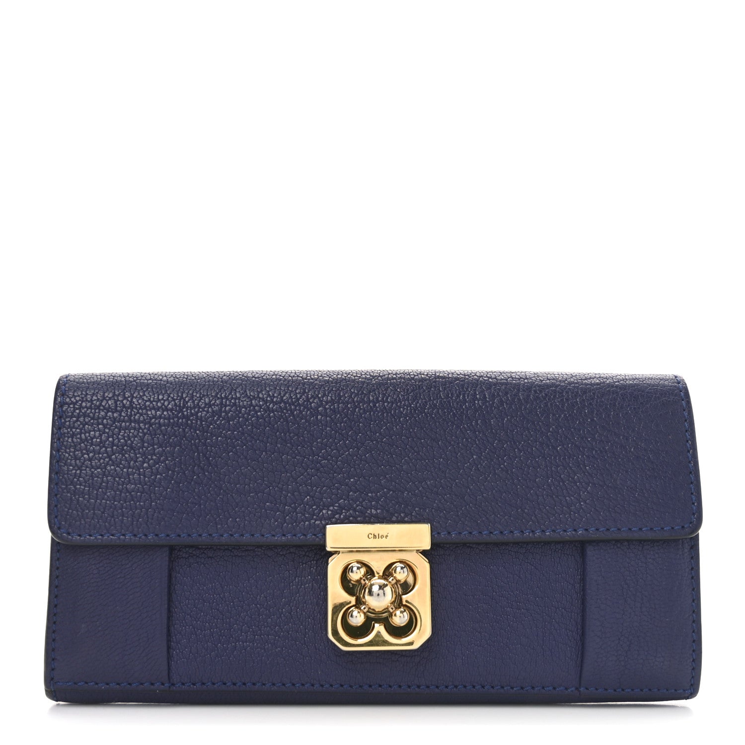 Chloe Goatskin Elsie Long Wallet Purple 1 of 8