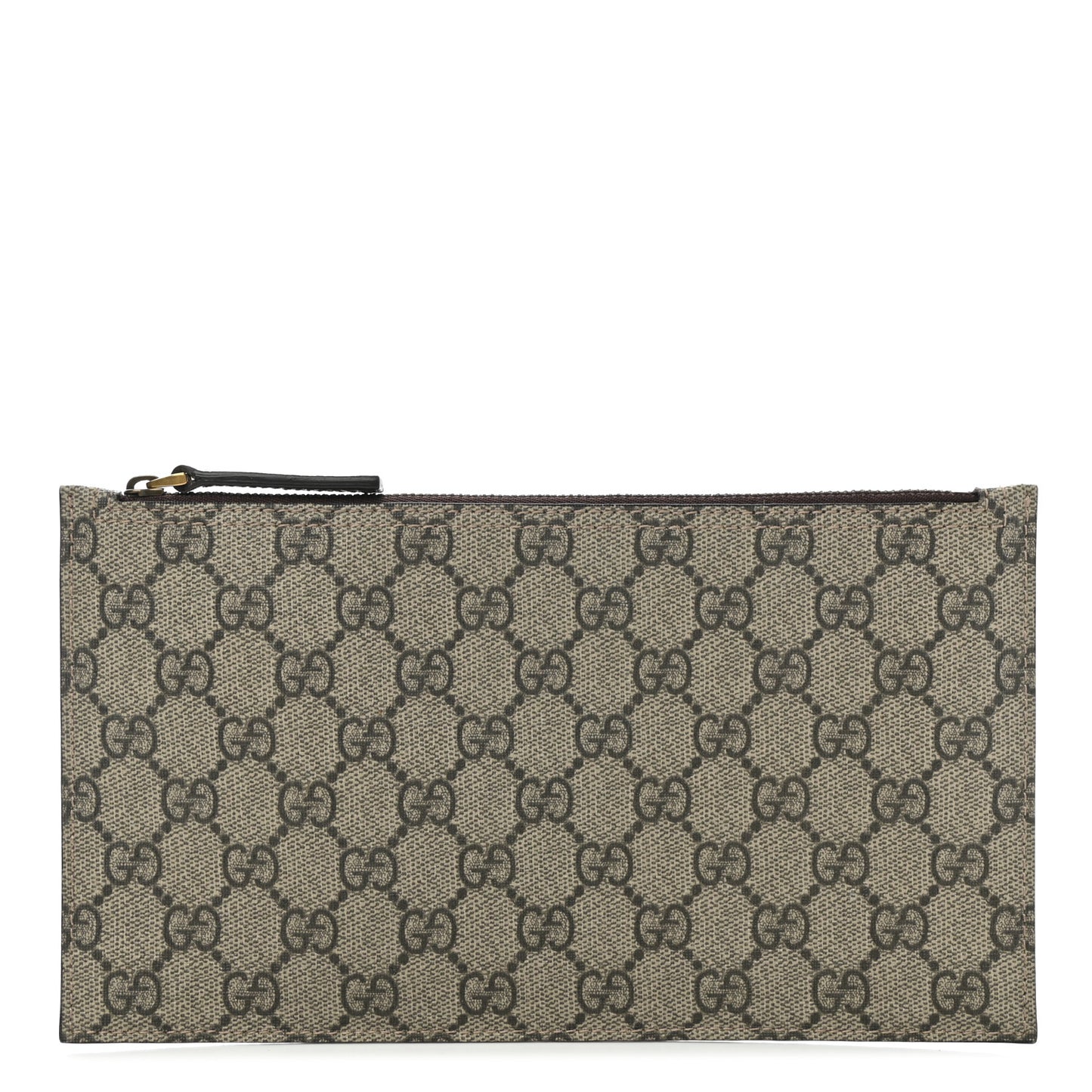 GG Supreme Monogram Large Ophidia Wristlet Pouch Beige New Acero