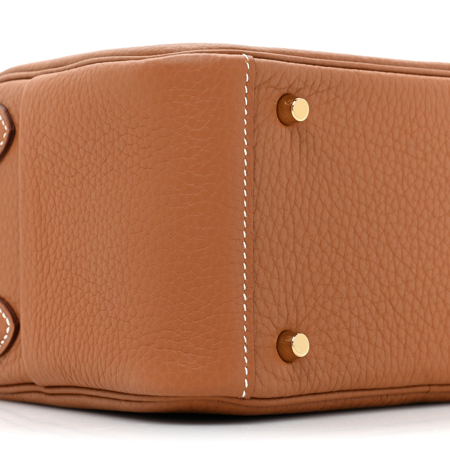 Hermes Taurillon Clemence Mini Lindy 20 Gold 9 of 10