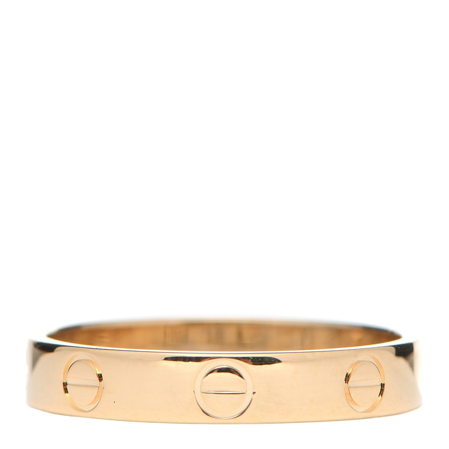 18K Yellow Gold 3.5mm LOVE Wedding Band Ring 56 7.5