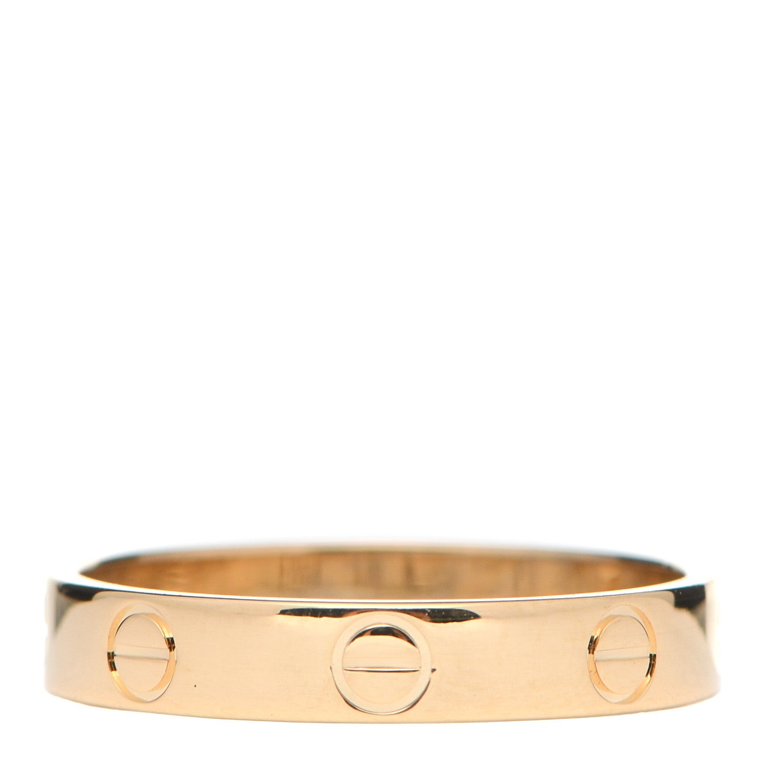 Cartier 18K Yellow Gold 3.5mm LOVE Wedding Band Ring 56 7.5 1 of 5