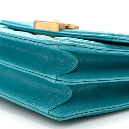 Chanel Caviar Quilted North South Boy Flap Turquoise 10 of 10