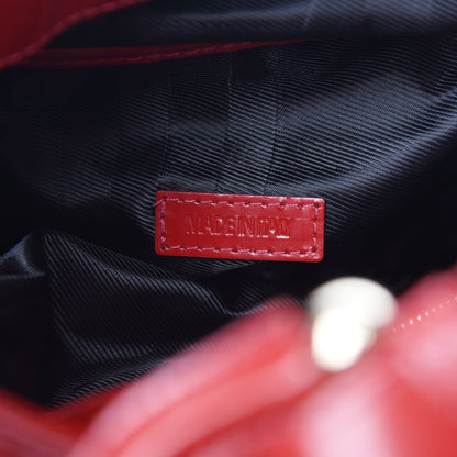 Burberry Nylon Glazed Calfskin Quilted Brook Hobo Red 6 of 9