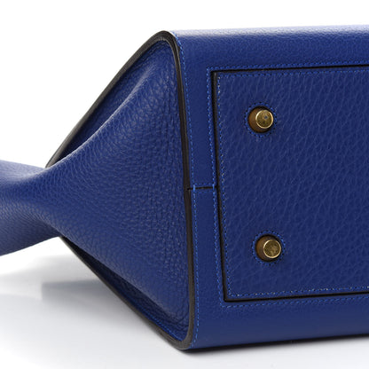 Celine Crisped Calfskin Mini Tie Knot Tote Indigo 8 of 11