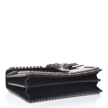 Gucci GG Supreme Monogram Crystal Small Dionysus Shoulder Bag Black 4 of 14