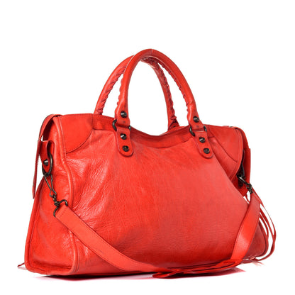 Balenciaga Agneau Classic Hardware City Vermillion 4 of 12