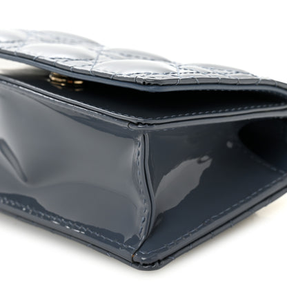 Christian Dior Patent Cannage Mini Waist Pouch On Chain Cloud Blue 11 of 11