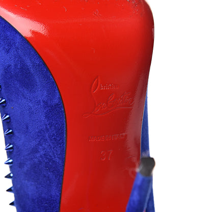 Christian Louboutin Suede Anjalina 100 Pumps 37 Azulejo 9 of 10