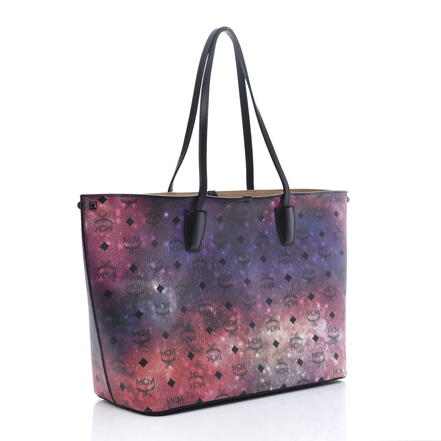 MCM Galaxy Visetos Medium Shopper Tote Multicolor 4 of 12