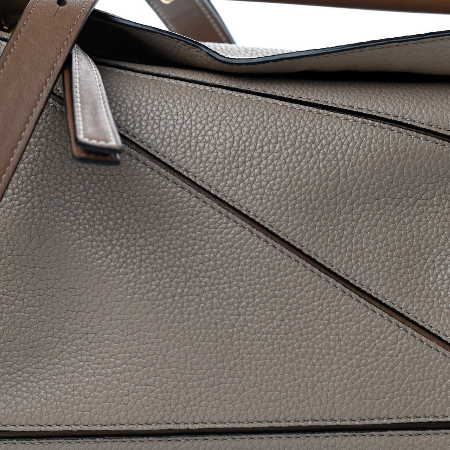Grained Calfskin Small Puzzle Bag Sand Mink