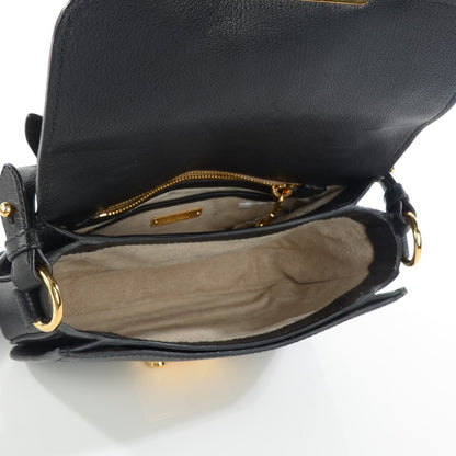 Miu Miu Goatskin Madras Mini Crossbody Bag Nero Black 6 of 9