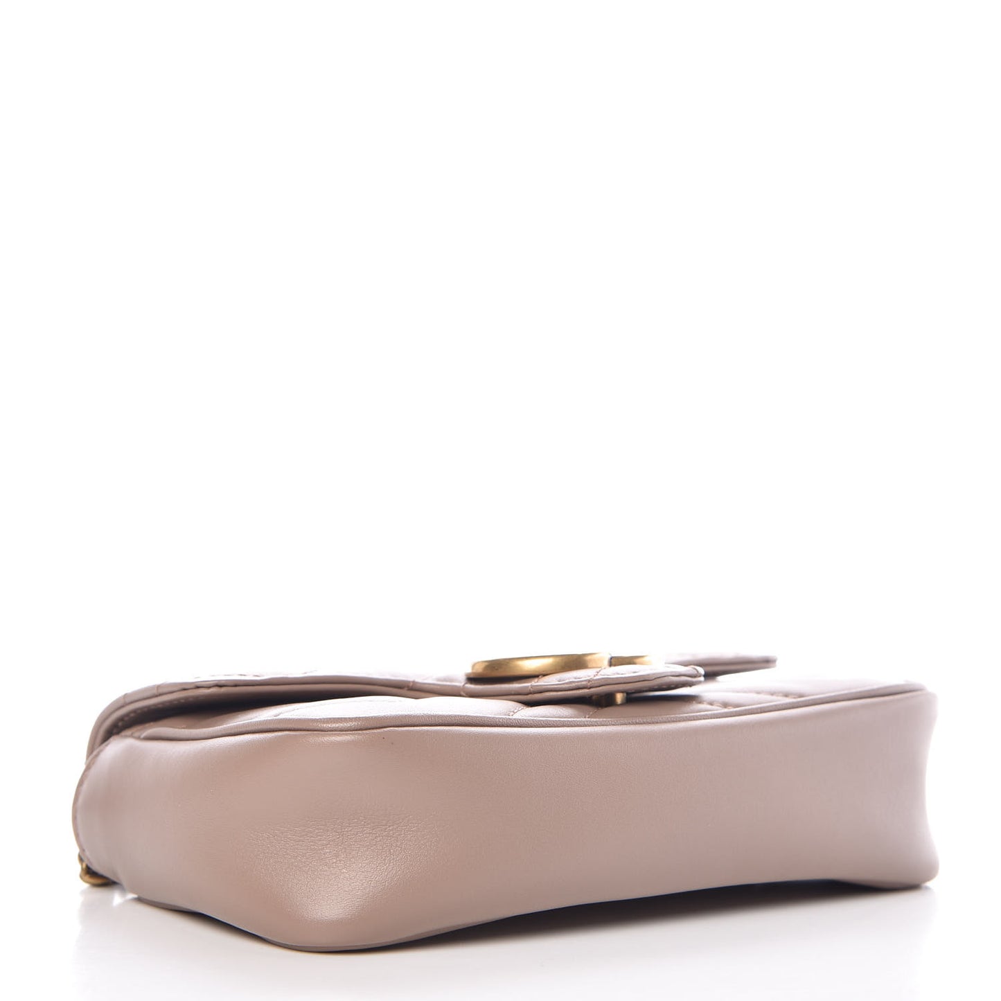 Calfskin Matelasse Super Mini GG Marmont Shoulder Bag Porcelain Rose