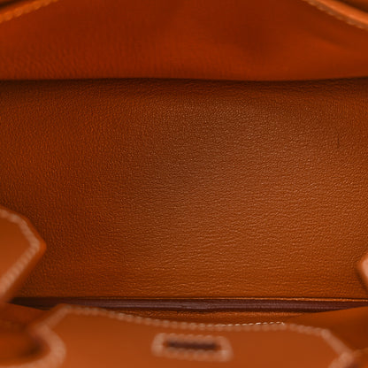 Hermes Evercolor Shoulder Birkin Light 29 Gold 5 of 11