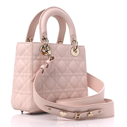 Christian Dior Lambskin Cannage Small My ABCDior Lady Dior Light Pink 3 of 8