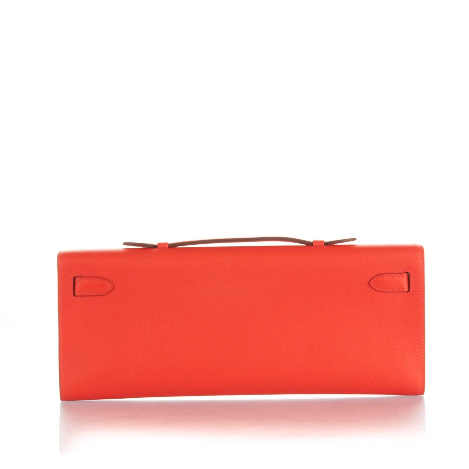 Hermes Swift Kelly Cut Clutch Pochette Capucine 4 of 15
