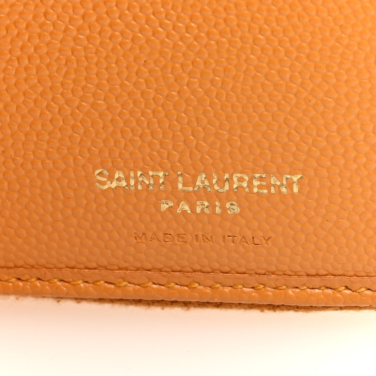 Grain De Poudre Matelasse Chevron Monogram Compact Zip Around Wallet Senape Yellow